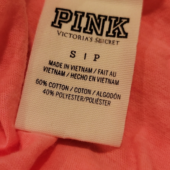 NWOT PINK Victoria's Secret Tee - Picture 6 of 6